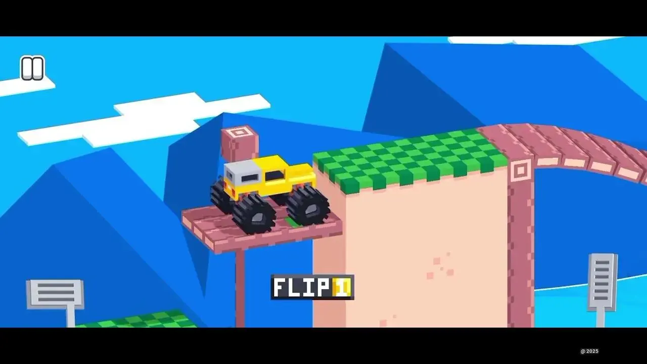 Drive Mad Flippy Fields - Drive Mad Flippy Fields Will Test Your Stunt Skills